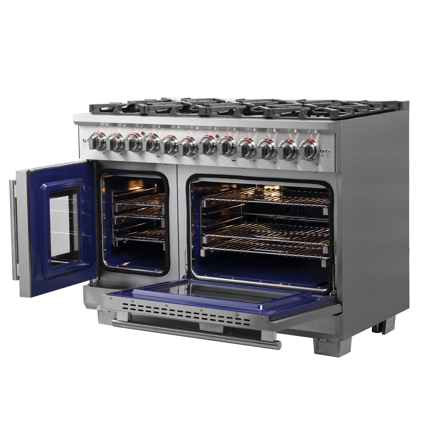 Forno FFSGS638748 Forno Capriasca 48" Freestanding French Door Dual Fuel Range
