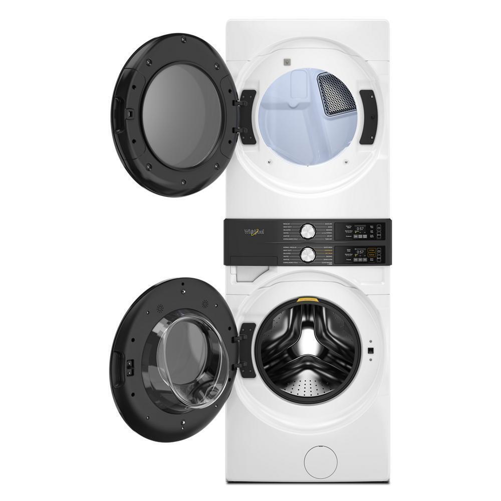 Whirlpool WEF5727TW Smart Energy Star® Front Load Laundry Tower With Uv Clean Technology & Freshflowtm Vent System 4.5 Cu. Ft. Washer & 7.4 Cu. Ft. Electric Dryer