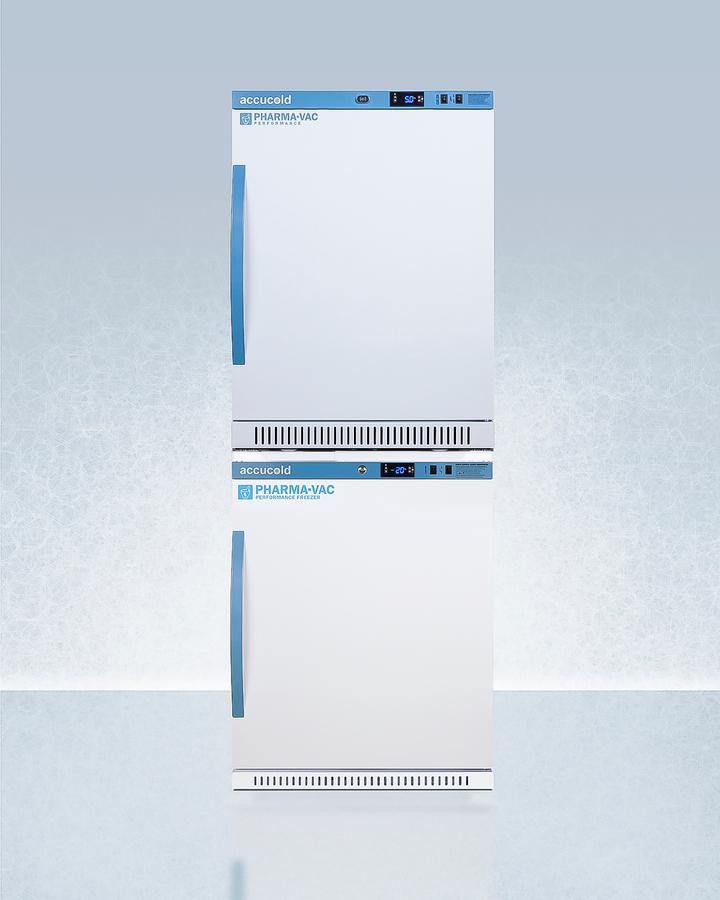 Summit ARS6PVAFZ5PVBIADASTACK 24" Wide Performance Series All-Refrigerator/All-Freezer Combination