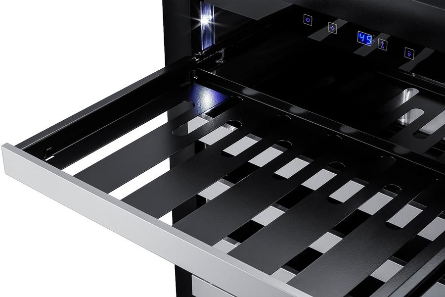 Summit ASDW2412PNRLHD 24" Wide Built-In Wine Cellar, Ada Compliant (Panel Not Included)