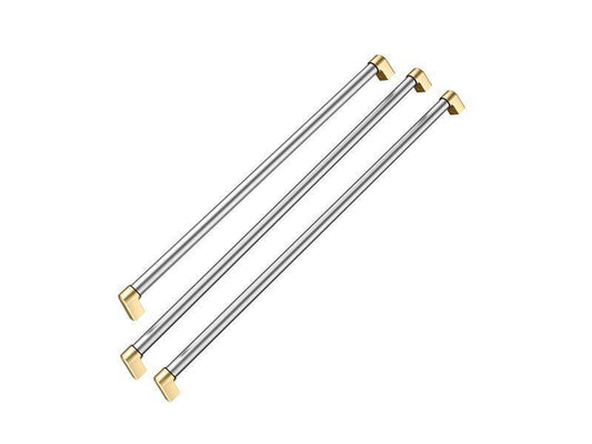 Bertazzoni HK36MASFDBXGV Handle Kit For 36 French Door Refrigerator - Master Series With Gold Accents Stainless Steel/Gold