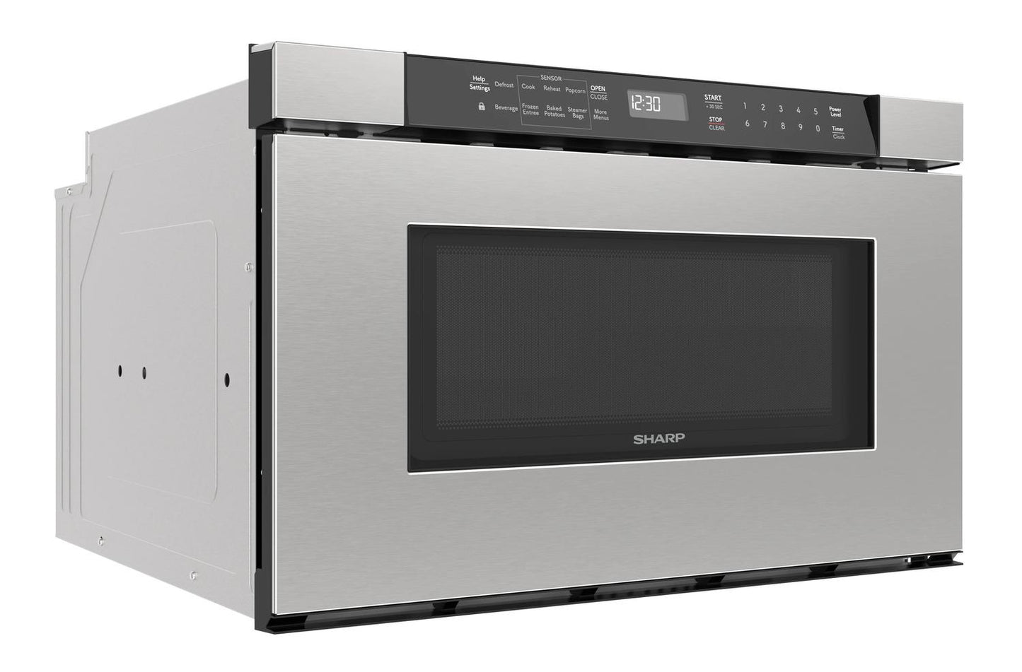 Sharp SMD2420MS Sharp 24 In. 1.2 Cu. Ft. Built-In Microwave Drawer™ Oven In Stainless Steel