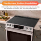 Sharp SSR3076SNS 30 In. 5 Burner 6.3 Cu. Ft. Slide-In Electric Range With True European Convection