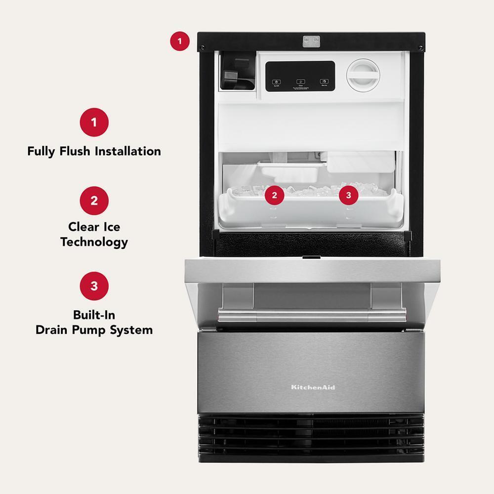 Kitchenaid KUID518SBE 18'' Automatic Ice Maker - Thumbnail 5