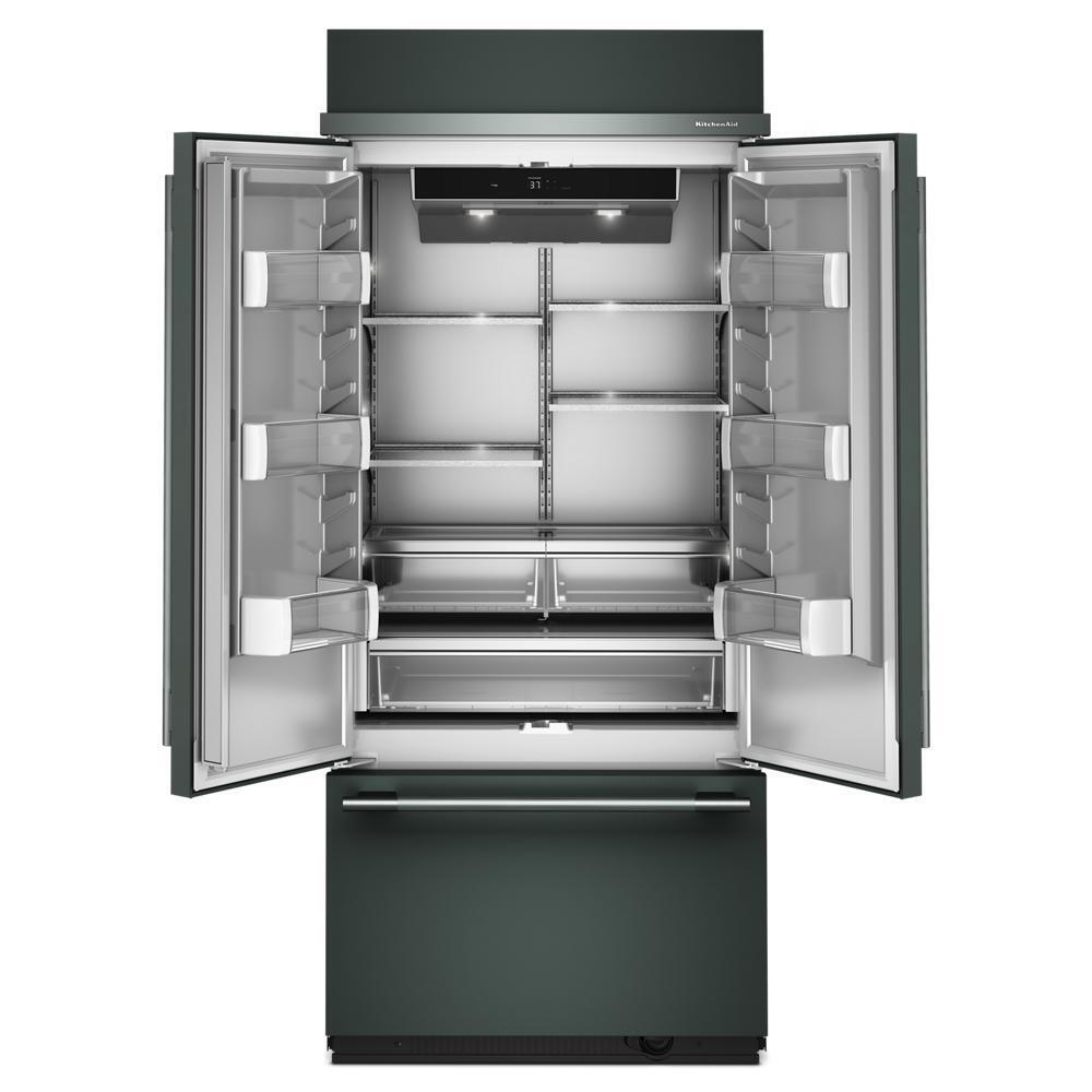 Kitchenaid KBFN536SJP 20.8 Cu. Ft. 36" Built-In French Door Bottom Mount Refrigerator With Platinum Interior