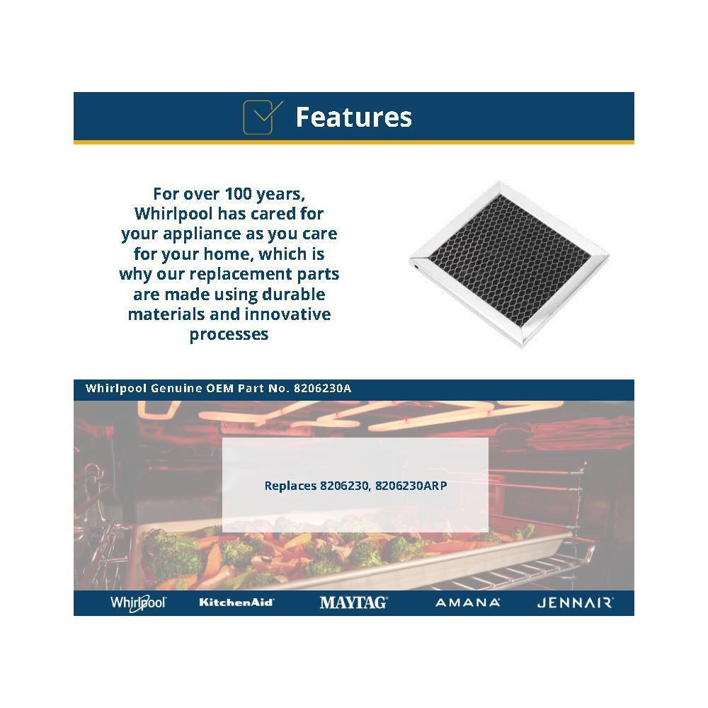 Jennair 8206230A Over-The-Range Microwave Charcoal Filter