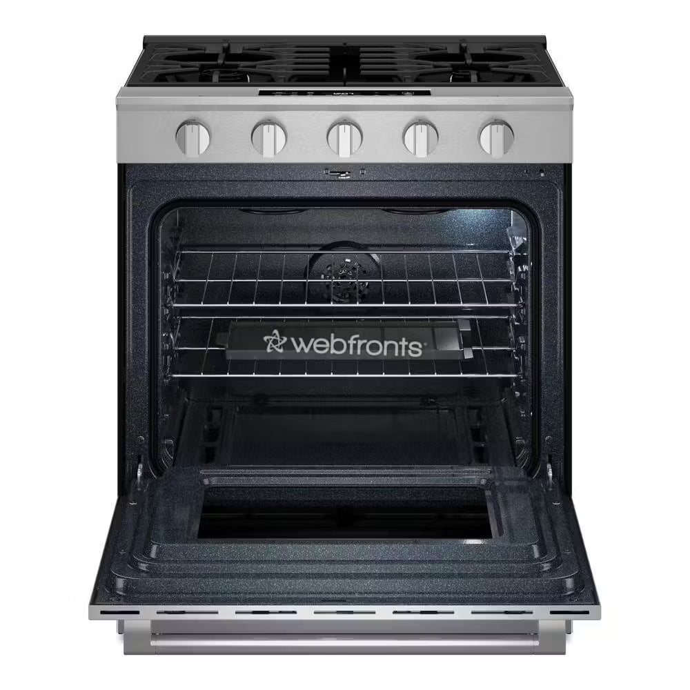 Maytag MSGS7030SZ 30-Inch Wide Slide-In Gas Range With Grill Mode And No Preheat Air Fry - 5.0 Cu. Ft.