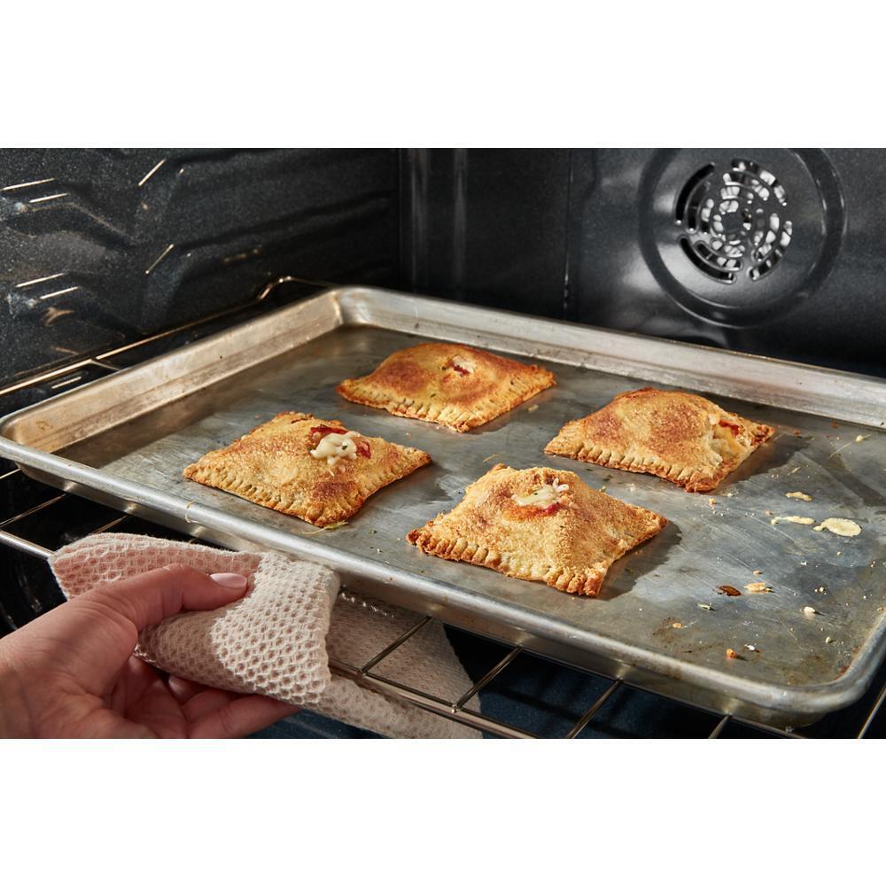 Whirlpool WSES4530TV 30-Inch Electric Smart Range With Air Cooking Technology And Steam Clean