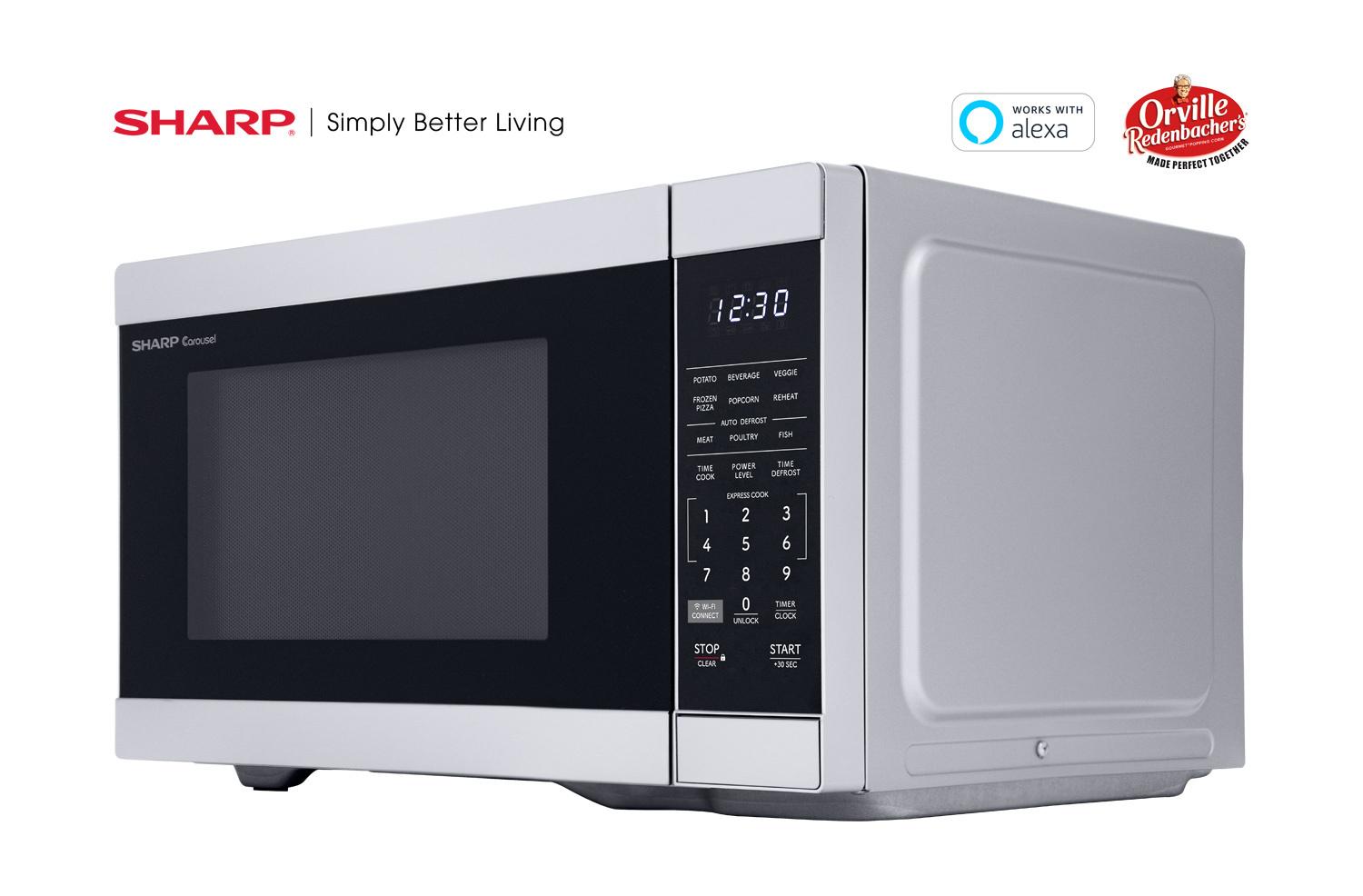 Sharp SMC1169KS Sharp 1.1 Cu. Ft. 1000W Smart Stainless Steel Countertop Microwave Oven