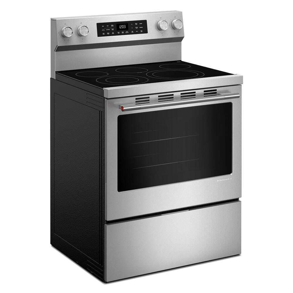 Kitchenaid KFES330TPS 5.3 Cu. Ft. Smart Freestanding Electric Range With Convection Cooking Modes
