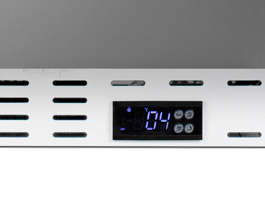 Summit ADA404REFSSHVLHD 20" Wide Built-In Healthcare All-Refrigerator, Ada Compliant