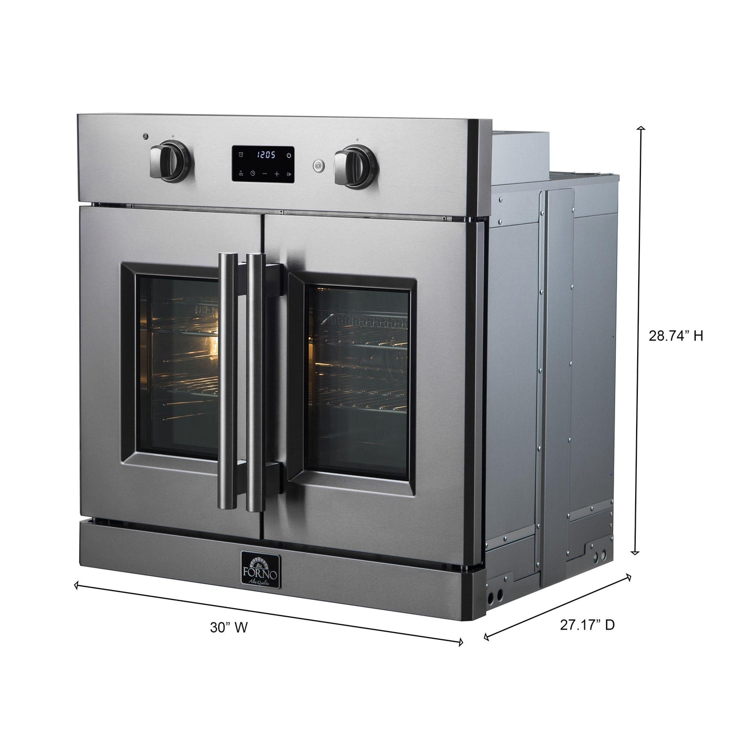 Forno FBOEL133330 Asti 30-Inch Electric French Door Wall Oven
