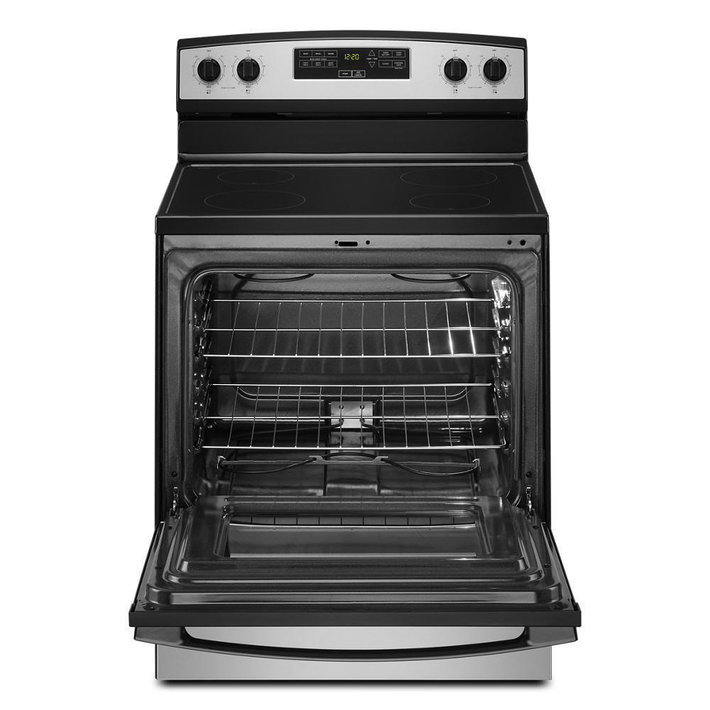 Amana AER6203MSS 30-Inch Amana® Electric Range With Extra-Large Oven Window