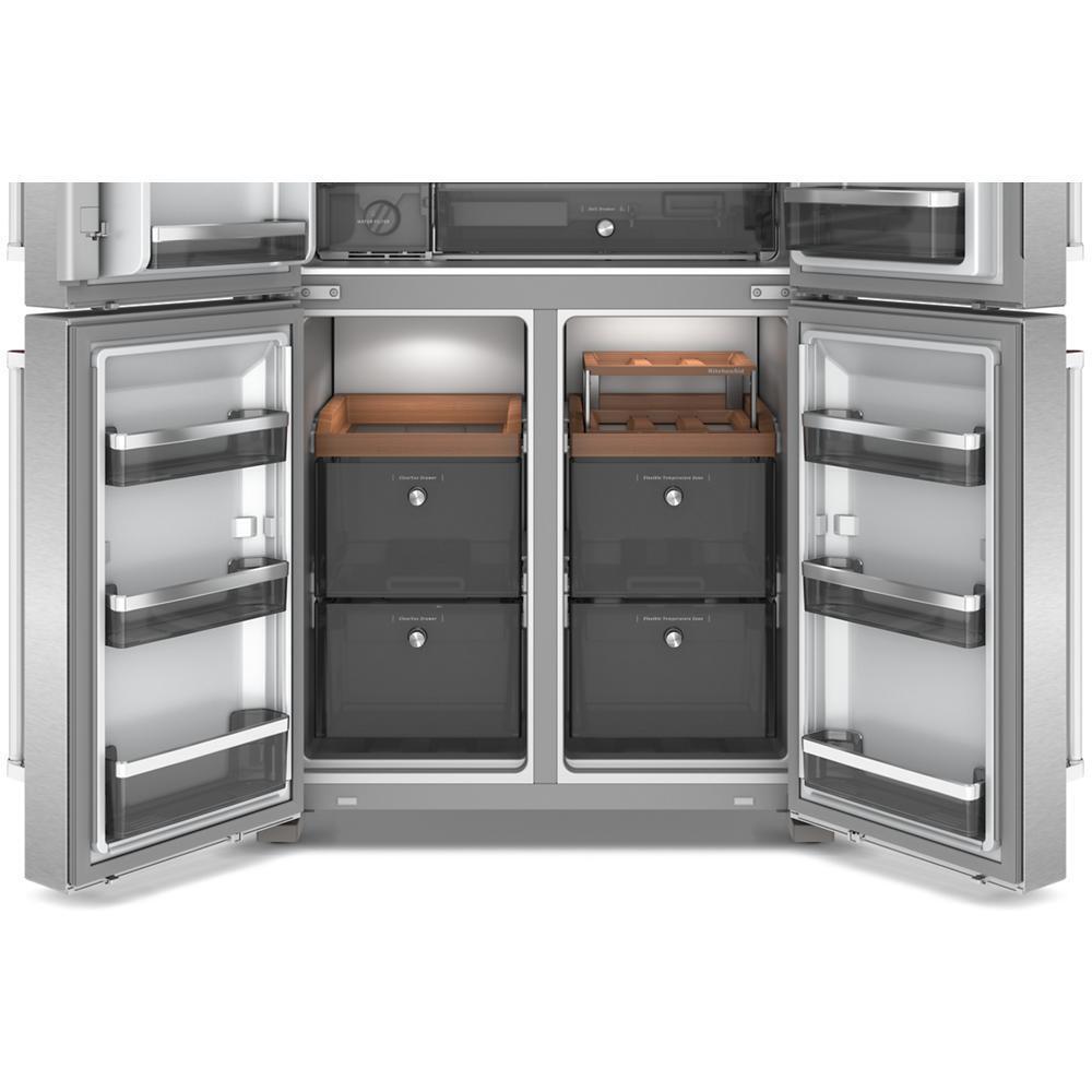 Kitchenaid KRQC736RPS 36" Counter-Depth 19.4 Cu Ft 4-Door Refrigerator With Flexible Temperature Zone In Printshield Finish