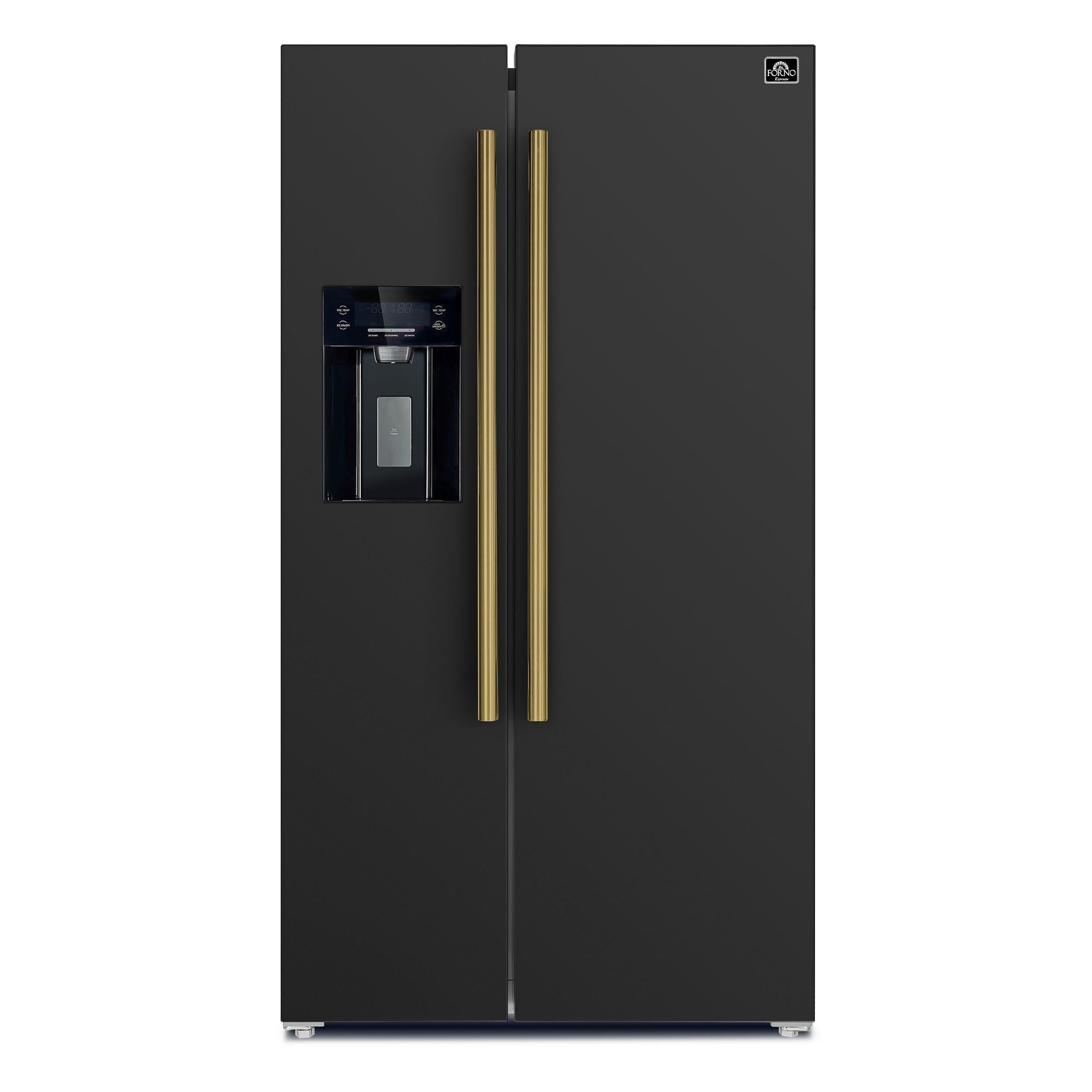 Forno FFRBI184436BLK Side By Side Freestanding Refrigerator