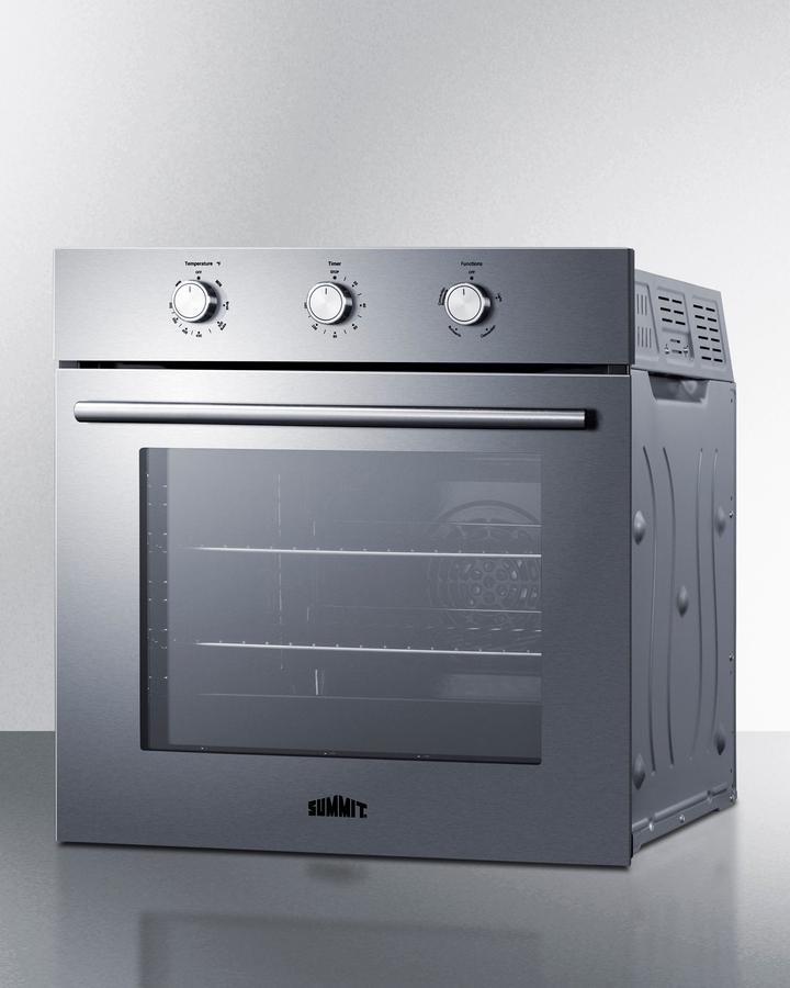 Summit SGW243SS 24" Wide Gas Wall Oven