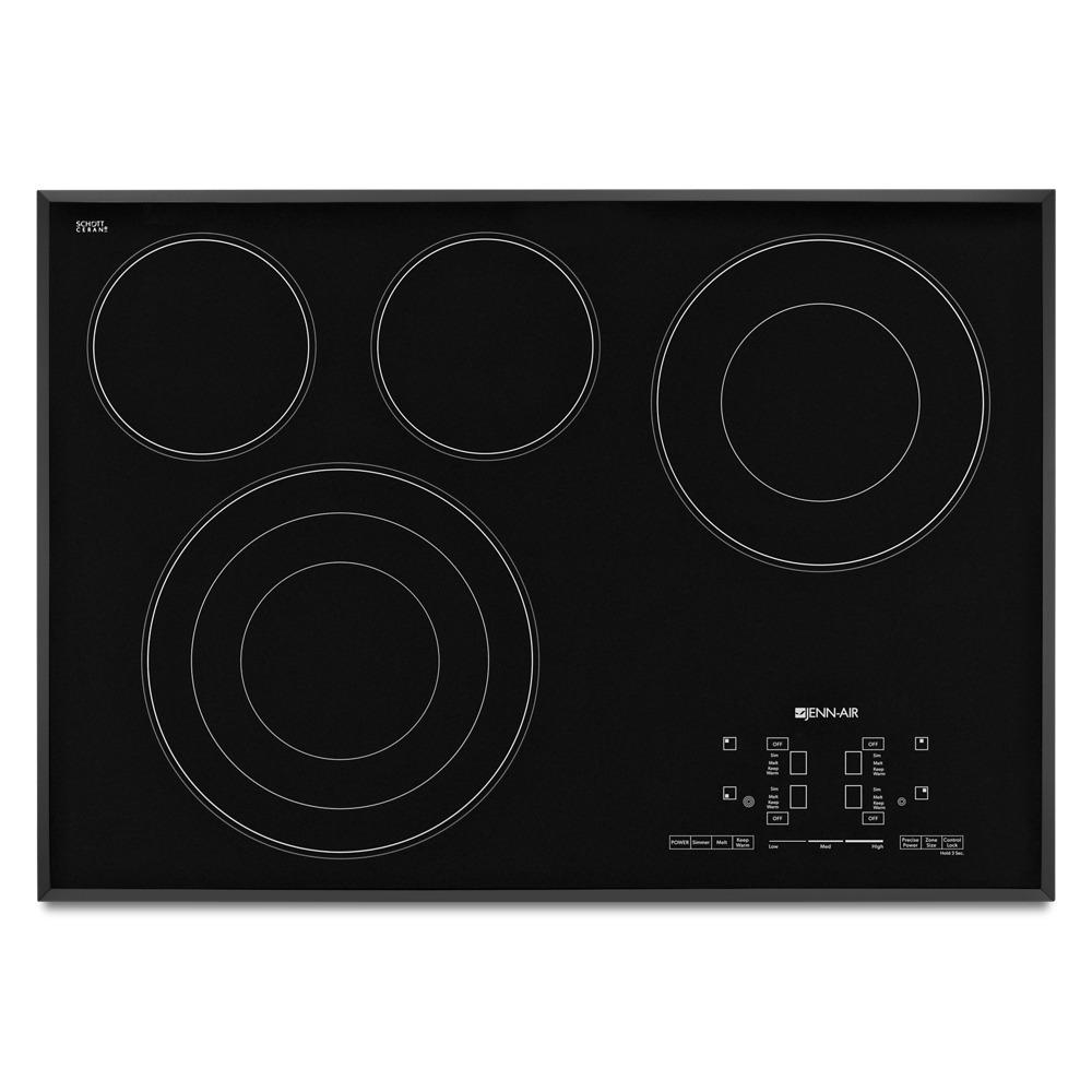 Jennair JEC4430BB Black Floating Glass 30" Electric Radiant Cooktop With Glass-Touch Electronic Controls