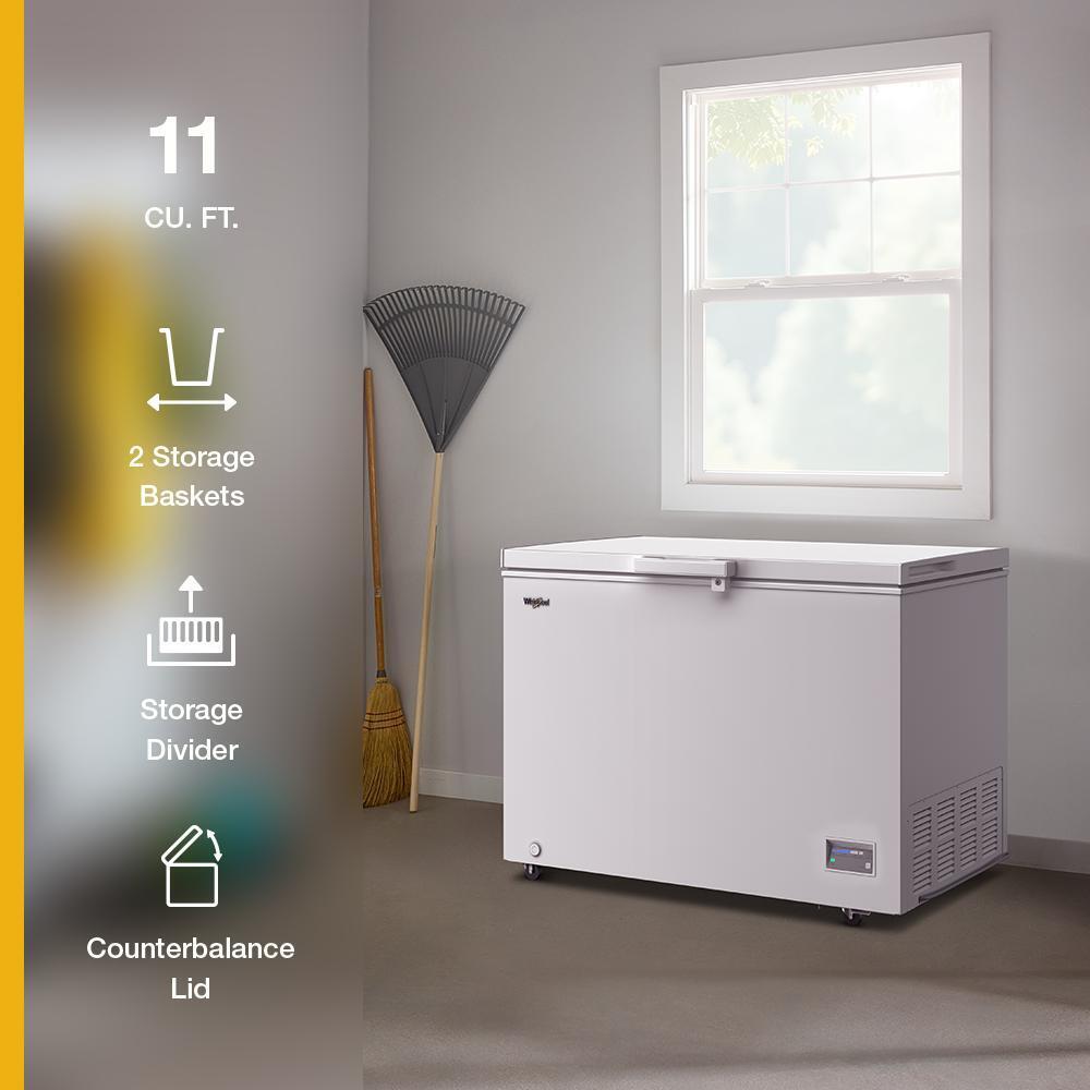 Whirlpool WZCN3511TW Whirlpool® 11 Cu. Ft. Chest Freezer With 2 Storage Baskets