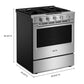Maytag MSGS7030SZ 30-Inch Wide Slide-In Gas Range With Grill Mode And No Preheat Air Fry - 5.0 Cu. Ft.