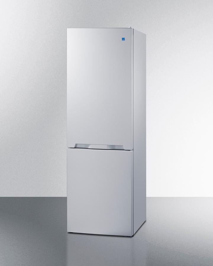 Summit FFBF121W 24" Wide Bottom Mount Refrigerator-Freezer