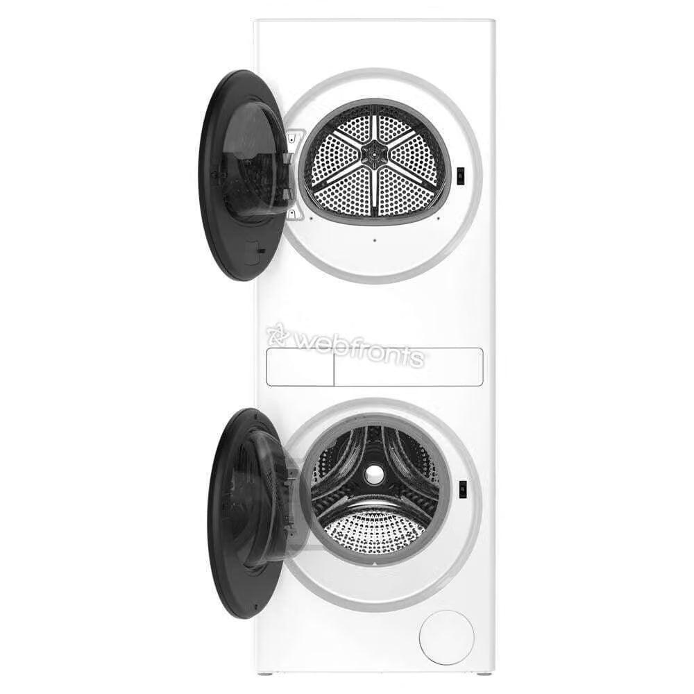 Whirlpool WFH5424SW Compact Energy Star® Ventless Heat Pump Laundry Tower With 2.7-Cu Ft Washer And Electric 4.3-Cu Ft Dryer