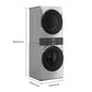 Whirlpool WGF5727TR Smart Energy Star® Front Load Laundry Tower With Uv Clean Technology & Freshflowtm Vent System 4.5 Cu. Ft. Washer & 7.4 Cu. Ft. Gas Dryer