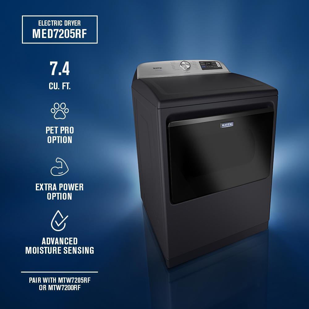 Maytag MED7205RF 7.4 Cu Ft. Smart Top Load Dryer With Pet Pro Option