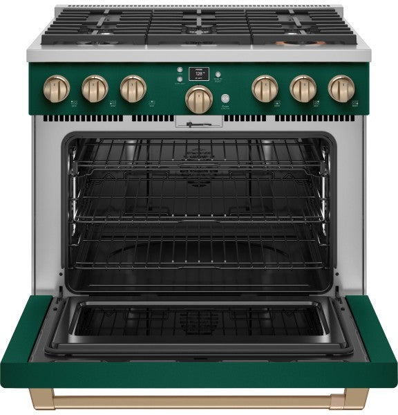 Café™ C2Y366P5TG2 Café™ 36" Smart Dual-Fuel Commercial-Style Range with 6 Burners (Natural Gas)