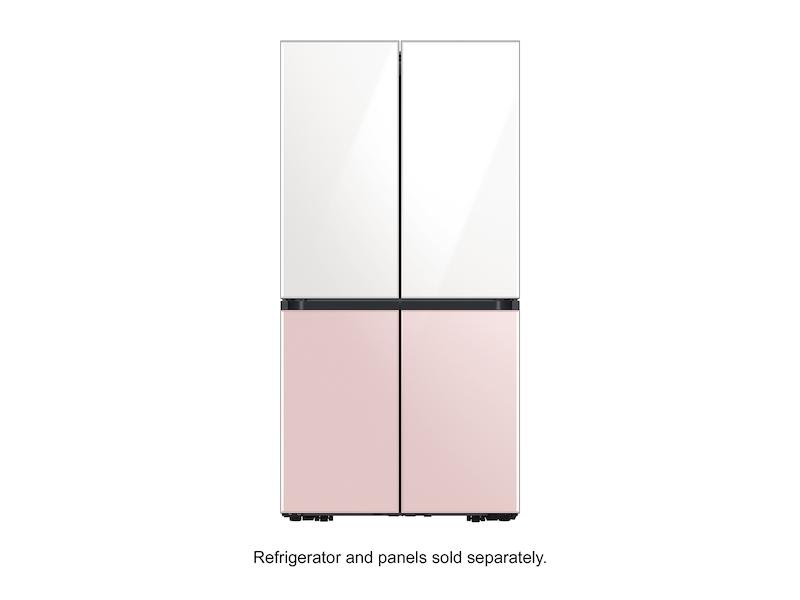 Samsung RAF18DBB32AA Bespoke 4-Door Flex&#8482; Refrigerator Panel In Rose Pink Glass - Bottom Panel