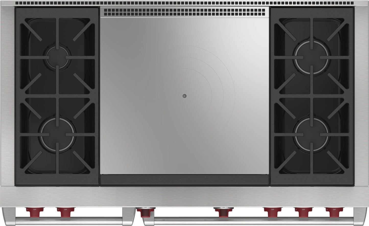 Wolf DF48450FWHP 48" Dual Fuel Range - 4 Burners And French Top