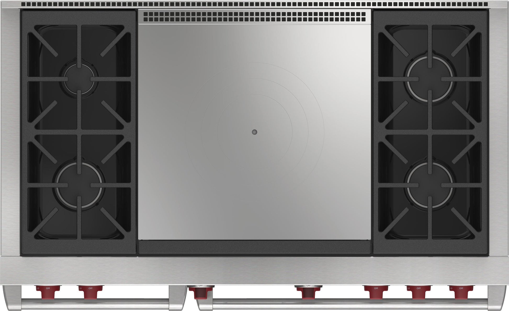 Wolf DF48450FWHP 48" Dual Fuel Range - 4 Burners And French Top