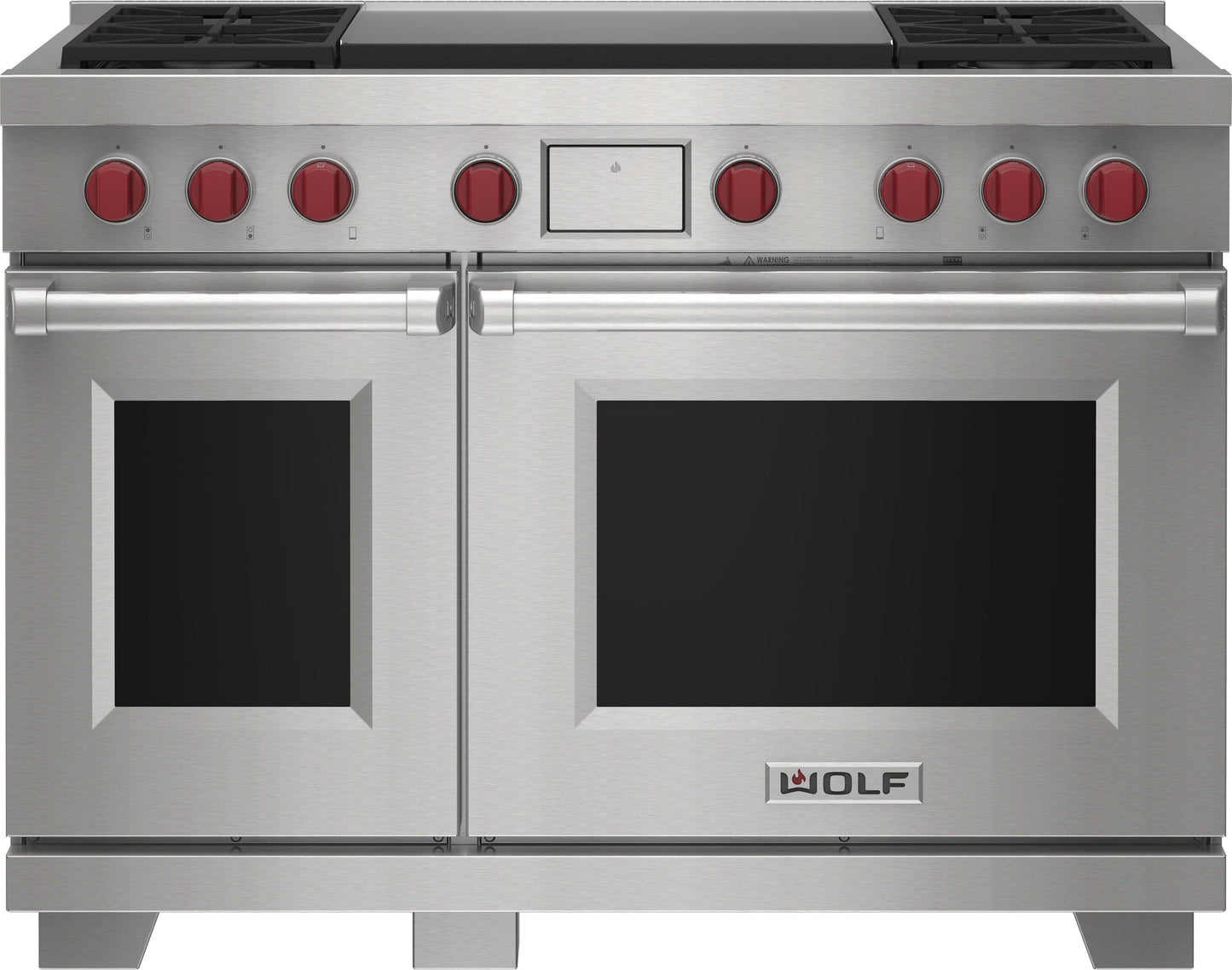 Wolf DF48450DGWHPLP 48" Dual Fuel Range - 4 Burners And Infrared Dual Griddle