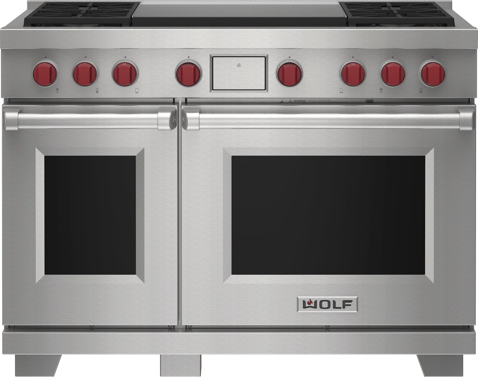 Wolf DF48450DGWHPLP 48" Dual Fuel Range - 4 Burners And Infrared Dual Griddle