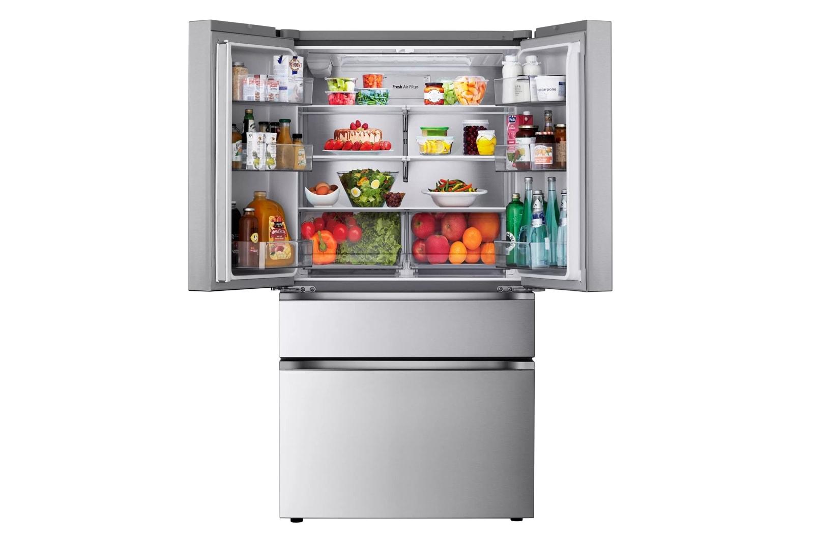 Lg LF26C8210S 26 Cu.Ft. Counter-Depth Max, 4-Door French Door Refrigerator With Full-Convert Drawer™ And Internal Ice And Water Dispenser