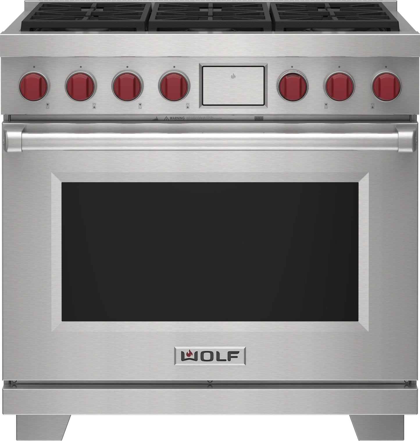 Wolf DF36650BKP 36" Dual Fuel Range - 6 Burners