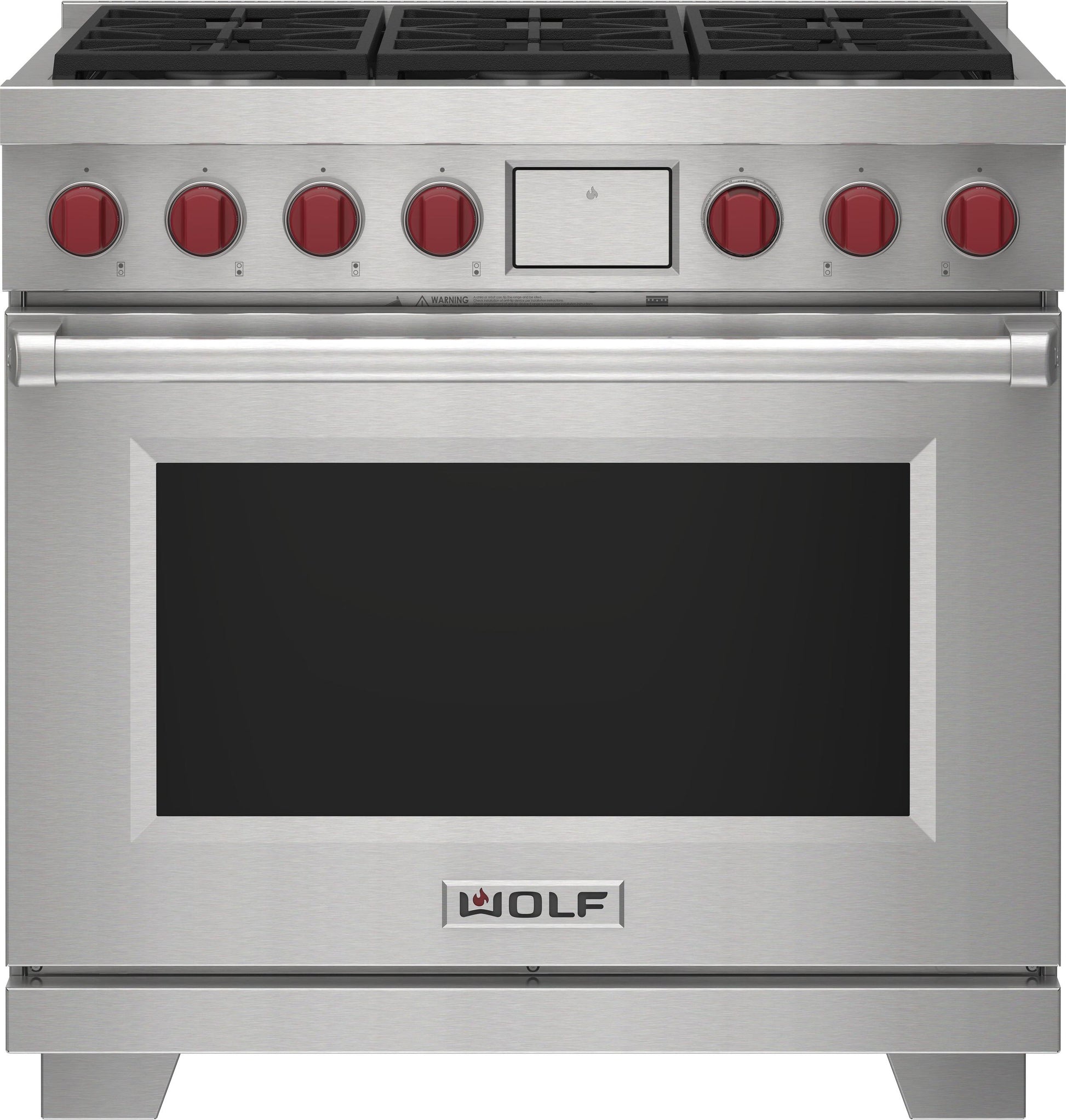 Wolf DF36650WHP 36" Dual Fuel Range - 6 Burners