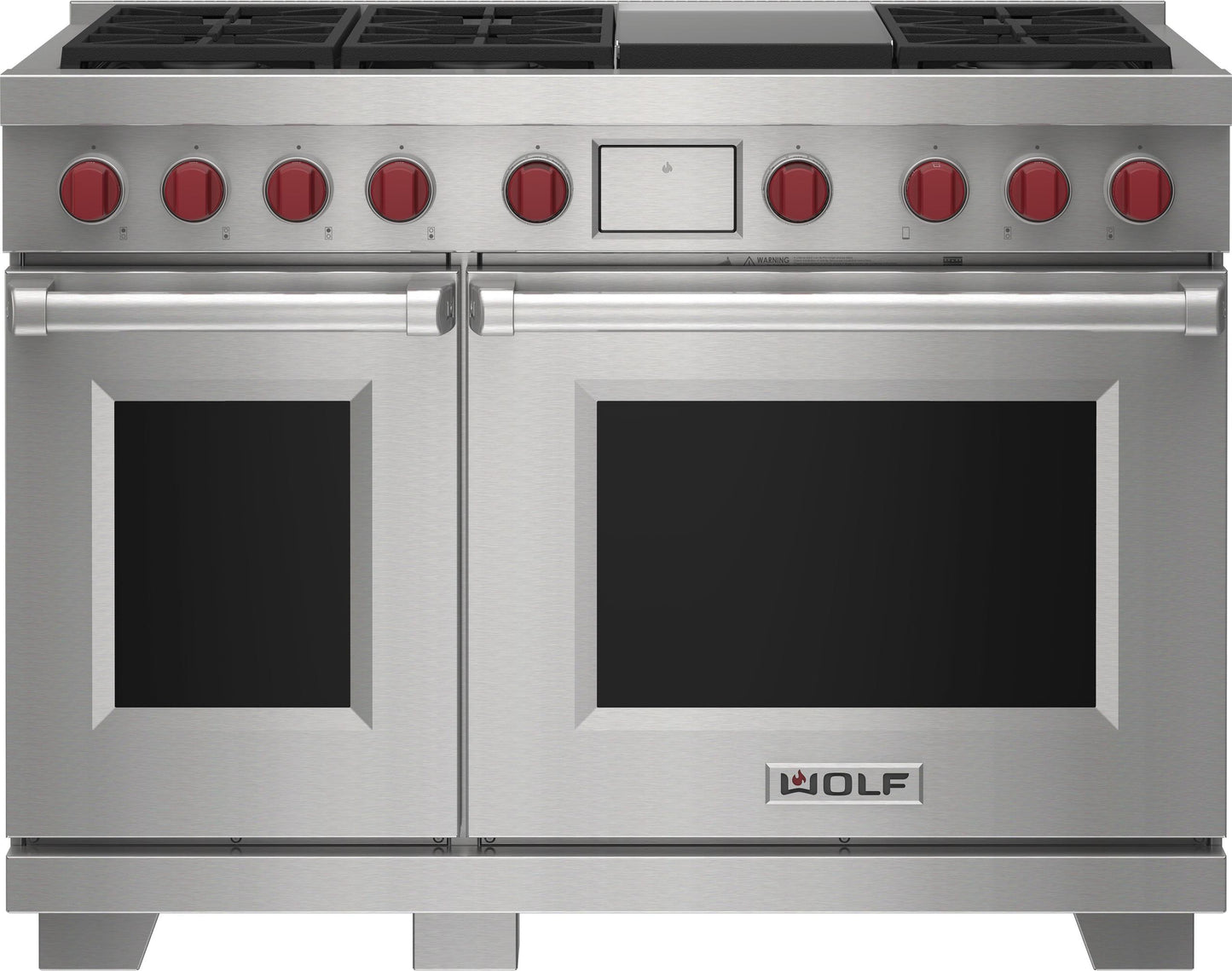 Wolf DF48650GBKPLP 48" Dual Fuel Range - 6 Burners And Infrared Griddle