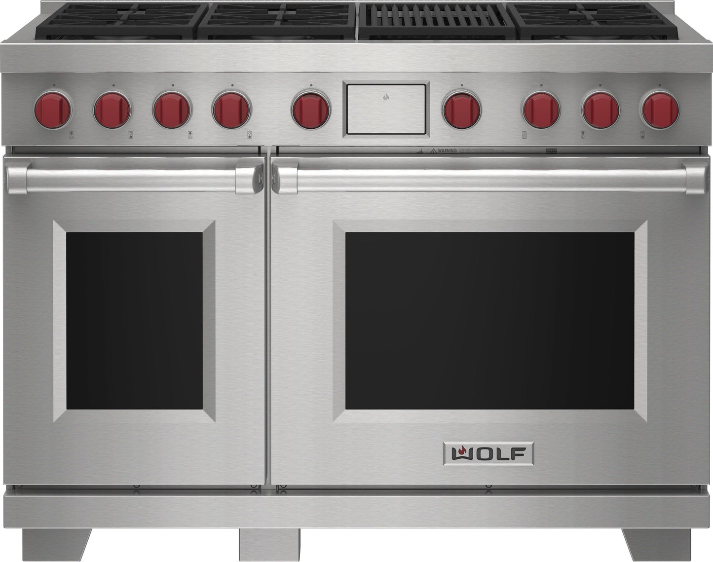 Wolf DF48650CBKPLP 48" Dual Fuel Range - 6 Burners And Infrared Charbroiler