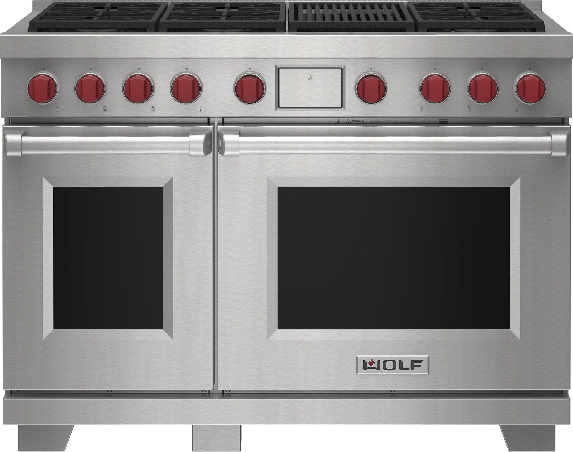 Wolf DF48650CBKPLP 48" Dual Fuel Range - 6 Burners And Infrared Charbroiler