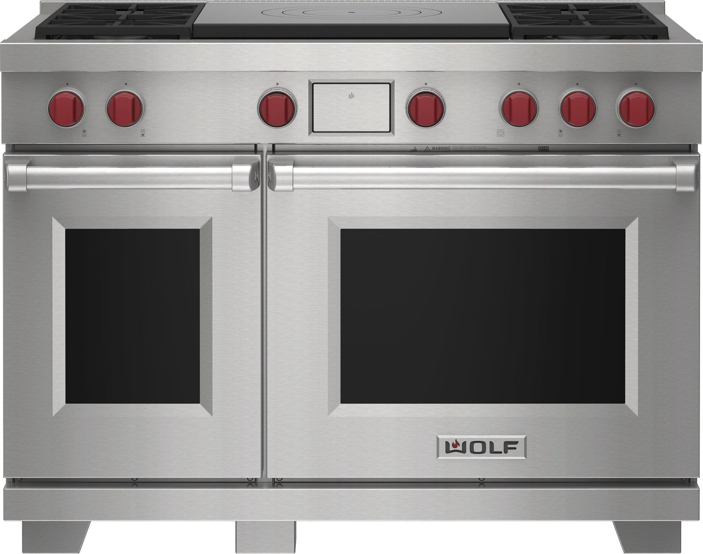 Wolf DF48450FWHP 48" Dual Fuel Range - 4 Burners And French Top