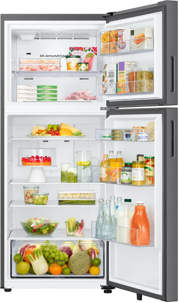 Samsung RT70F18LRSR 18 Cu. Ft. Top Freezer Refrigerator With All-Around Cooling In Stainless Steel