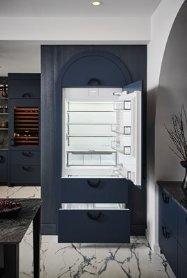 Sub-Zero DET3650CIIDL 36" Designer Over-And-Under Refrigerator/Freezer With Ice Maker And Internal Dispenser - Panel Ready