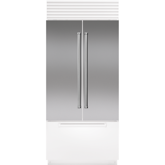 Sub-Zero 9037592 Stainless Steel Flush Inset Door Panel With Pro Handle