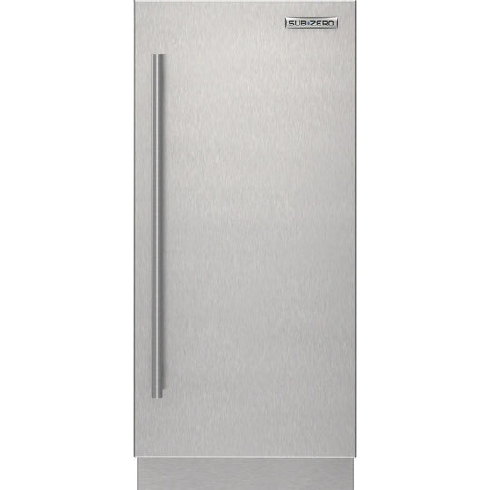 Sub-Zero 9029166 Stainless Steel Solid Door Panel - Tubular Handle, Right Hinge