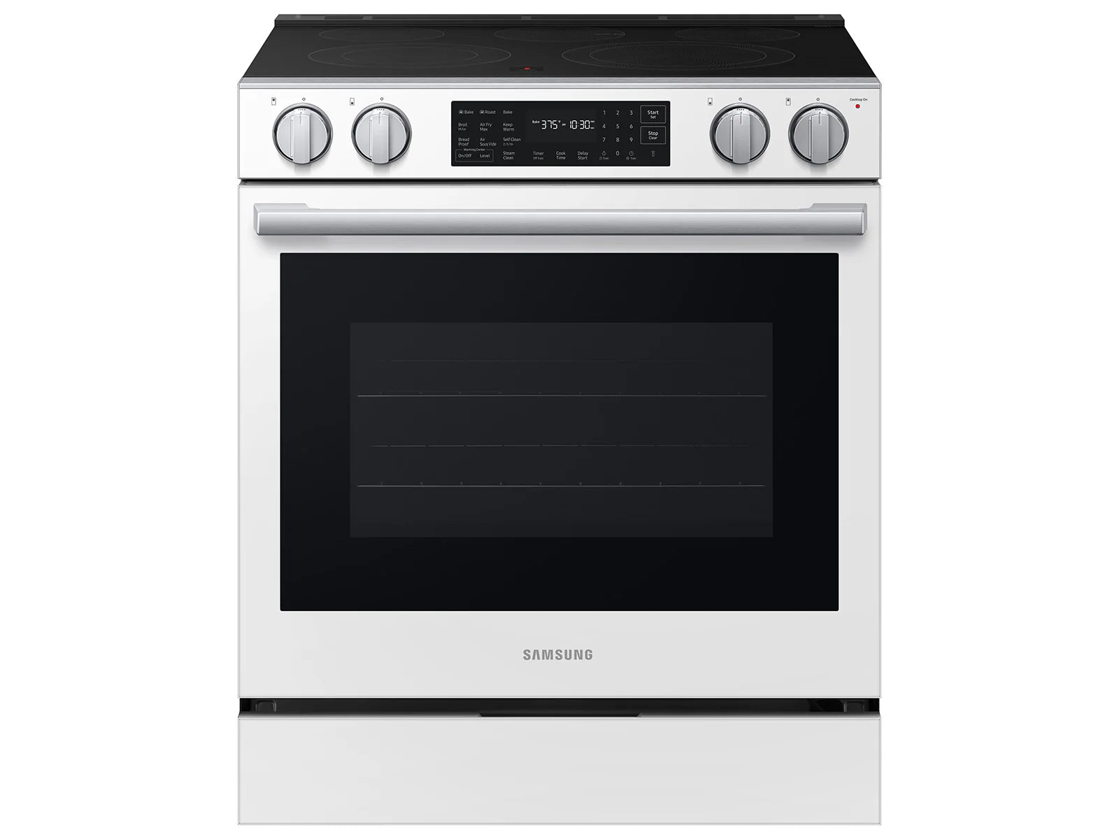 Samsung NSE80H63SW Bespoke Smart Slide-In Electric Range Pro Style Design Air Fry Max True Convection