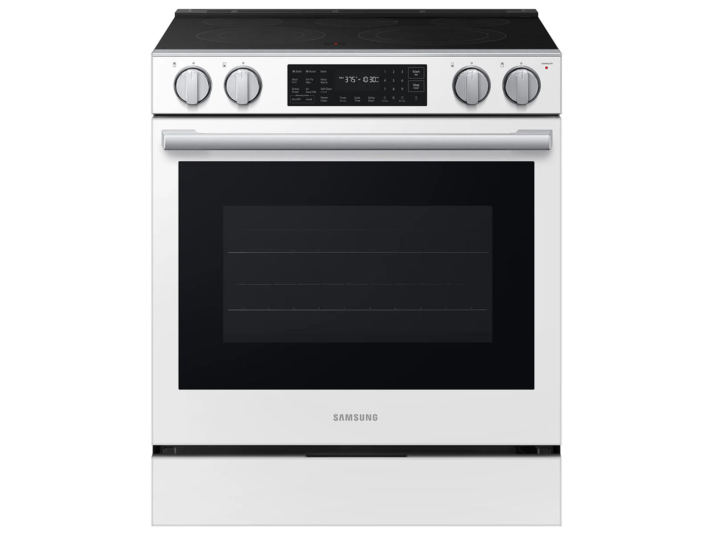 Samsung NSE80H63SW Bespoke Smart Slide-In Electric Range Pro Style Design Air Fry Max True Convection