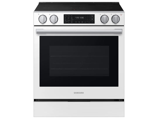 Samsung NSE80H63SW Bespoke Smart Slide-In Electric Range Pro Style Design Air Fry Max True Convection