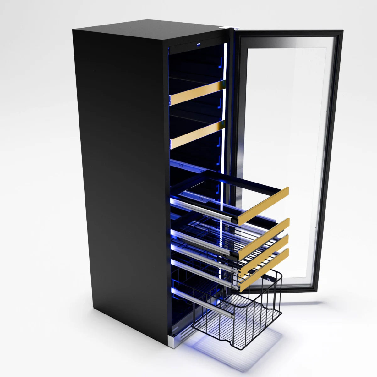 Xo Appliance XOU2470BCGB Tall Beverage Center Black Glass