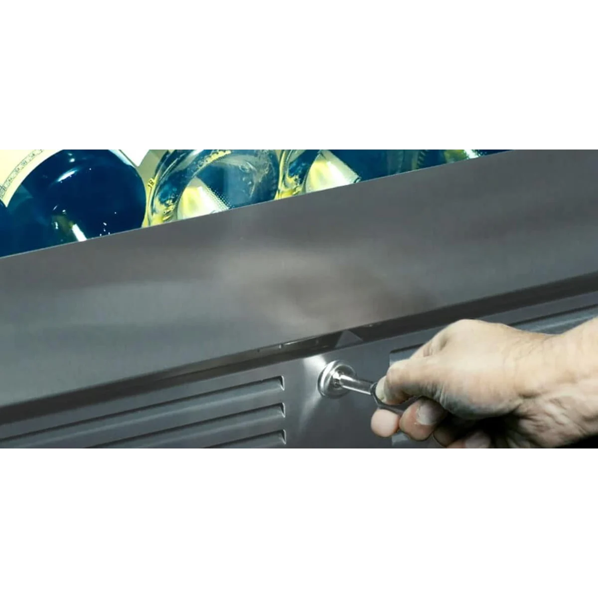 Xo Appliance XOU24BWDDGBS Bev/Wine Double Door 24" Black Stainless