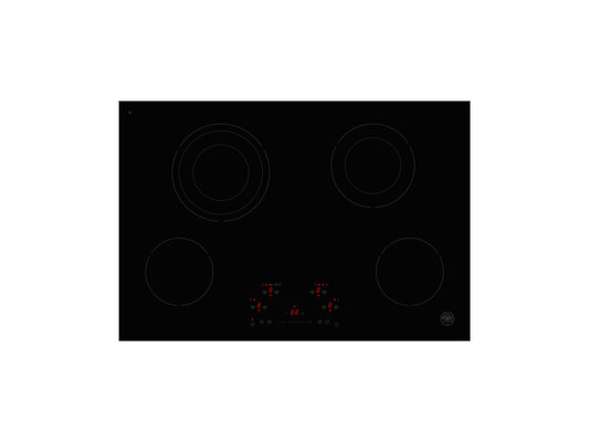 Bertazzoni PE304CER 30 Ceran Touch Control Cooktop 4 Heating Zones Nero - Black